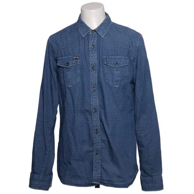 Denim shirt (Blue) from Petrol Industries Cotton