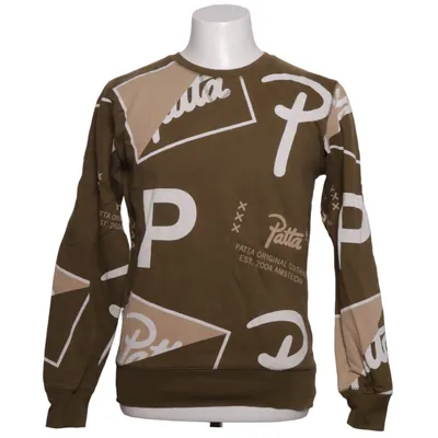 Collegetröja (Grön, Vit, Beige) från Patta Bomull