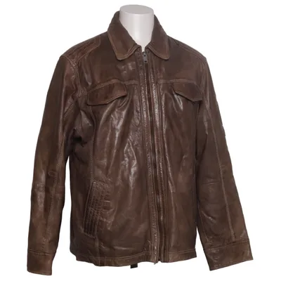 Lederjacke (Braun) von Camel Active Baumwolle, Leder, Polyester