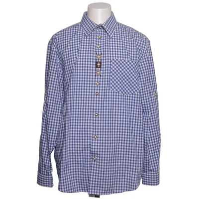 Chemise (Bleu, Blanc) de Os Trachten Coton, Polyester