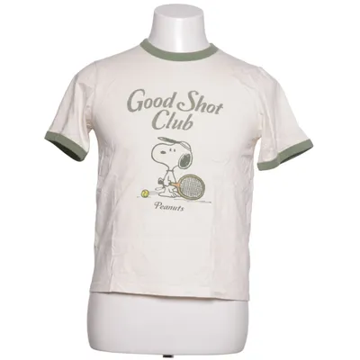 T-shirt (Hvid, Grøn) fra Uniqlo Bomuld, Polyester