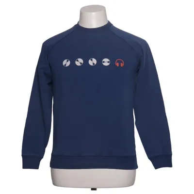 Sweatshirt (Blauw) van Munoman Elastaan, Organisch katoen