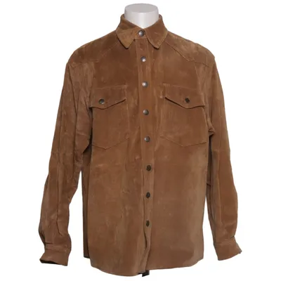 Leren jack (Bruin) van John F.Gee Leer, Polyester