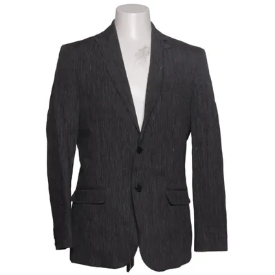 Blazer (Sort, Hvid) fra CNC Bomuld, Linned, Polyester