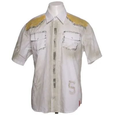 Korte mouwen shirt (Wit, Bruin, Meerkleurig) van Key Largo Katoen, Polyester