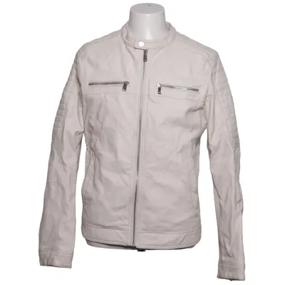 Biker jacket (White) from Black Rivet Polyester, Polyurethane, Viscose