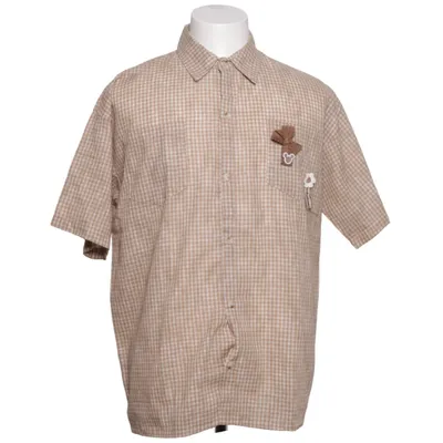Short sleeve shirt (Beige, White) from American Retro Polyester