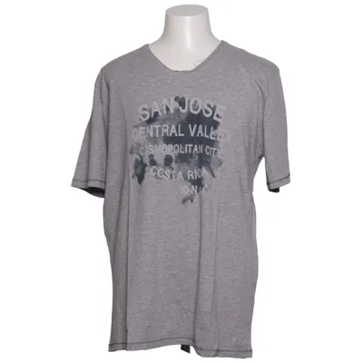 T-shirt (Grijs) van Kitaro Katoen, Viscose