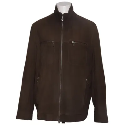 Läderjacka (Brun) från HighMoor Skinn, Polyester