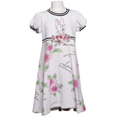 Kjole (Hvid, Pink, Grøn) fra Monnalisa Bomuld, Polyester