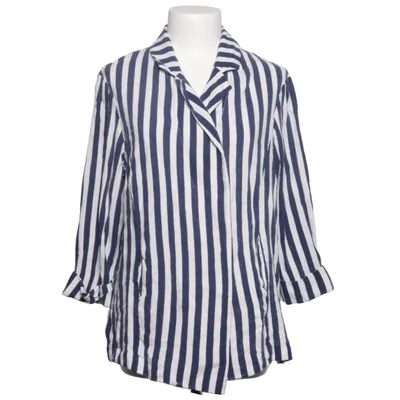 Blazer (Bleu, Blanc) de Gusto Lin, Viscose