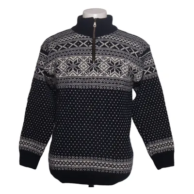 Norwegerpullover (Blau, Weiß) von Norwool Wolle