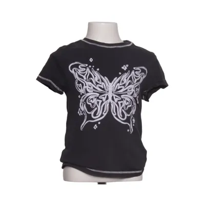T-shirt (Zwart, Meerkleurig) van H&M Katoen, Elastaan