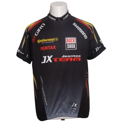 Wielershirt (Zwart, Meerkleurig) van JEANTEX Polyester