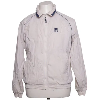 Sports jacket (White, Blue) from Fila Cotton, Polyamide, Polyester