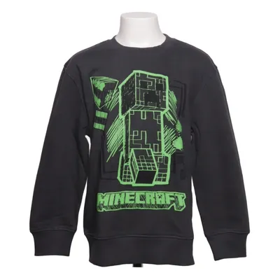 Collegetröja (Grå, Grön) från Minecraft Bomull, Polyester