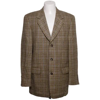 Blazer (Bruin, Blauw) van Gilberto Acetaat, Wol