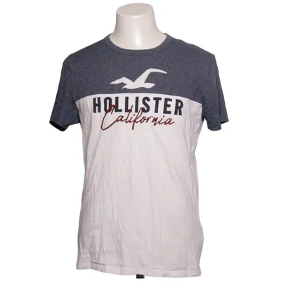 T-shirt (Blå, Hvid) fra Hollister Bomuld, Polyester