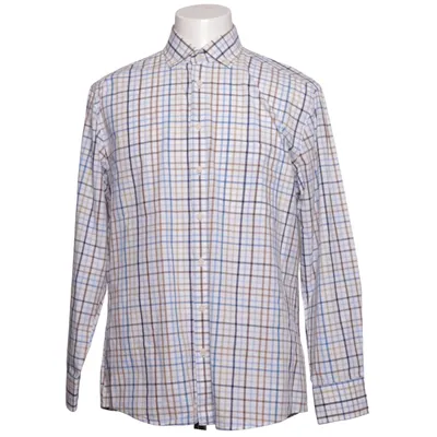 Shirt (White, Blue, Brown) from Charles Robertson Cotton