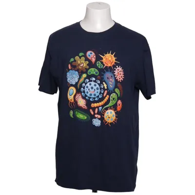 T-shirt (Blå, Flerfärgad) från Gildan Softstyle Bomull