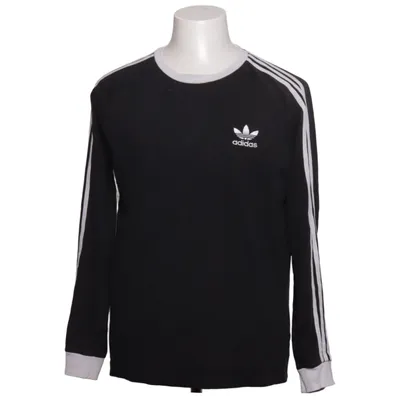 Langærmet t-shirt (Sort, Hvid) fra Adidas Originals Bomuld, Elastan