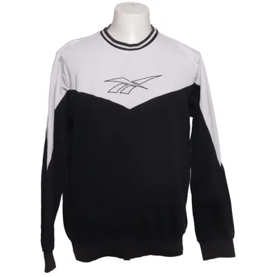 Sweatshirt (Sort, Hvid) fra Reebok Classic Elastan, Økologisk bomuld, Polyester