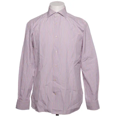 Shirt (White, Blue, Red) from Boggi Milano Cotton
