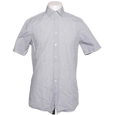 Short sleeve shirt (Blue, White) from Seidensticker Cotton