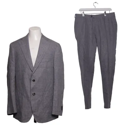 Suit (Gray) from Piacenza Cupro, Linen, Polyester, Silk, Wool