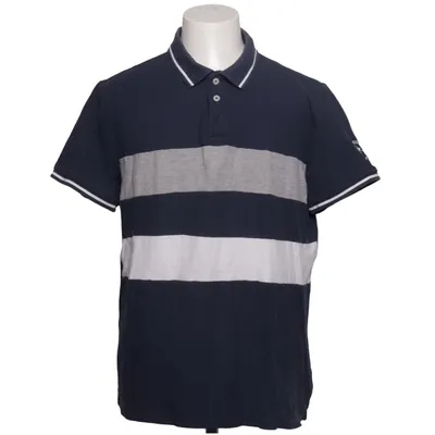 Poloshirt (Blauw, Grijs, Wit) van Harvey Miller Katoen