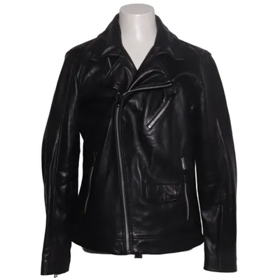 Bikerjack (Zwart) van Freaky Nation Katoen, Leer, Polyester