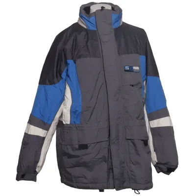 Ski jacket (Gray, Blue, White) from Snowgear Polyamide, Polyester, Polyurethane