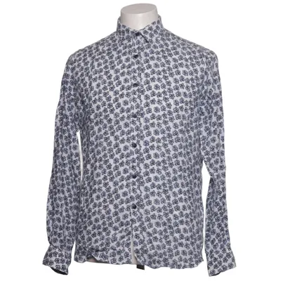 Shirt (White, Blue) from Dstrezzed Linen