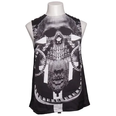 Tanktop  (Sort, Hvid) fra Marcelo Burlon Bomuld, Polyester