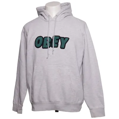 Hoodie (Gray) from Obey Cotton, Polyester