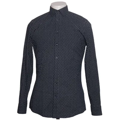 Shirt (Blue, White) from Nobel League Cotton, Elastane