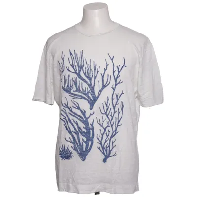 T-shirt (Hvid, Blå) fra Daniele Fiesoli Linned