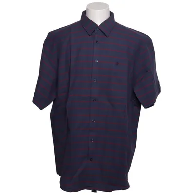 Short sleeve shirt (Blue, Red) from Johann Popken Cotton, Linen