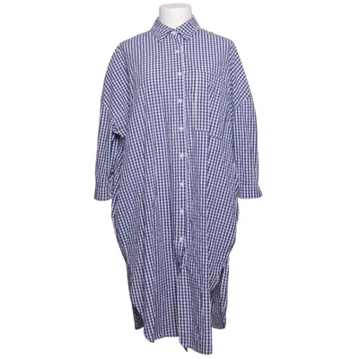 Shirt dress (Blue, White) from Sens Uniq Cotton