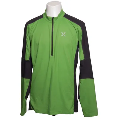 Långärmad t-shirt (Grön, Grå) från Montura Elastan, Polyester