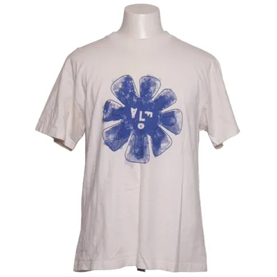 T-shirt (Vit, Blå) från ØLÅF Bomull