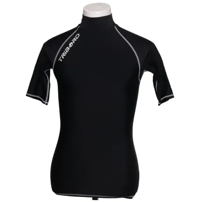 T-shirt de natation (Noir) de Decathlon Élasthane, Polyamide