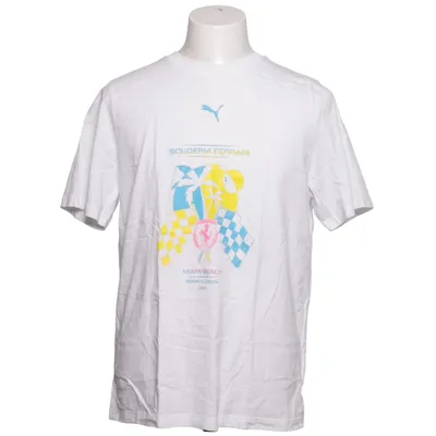 T-shirt (Blanc, Multicolore) de Puma x Ferrari Coton, Polyester