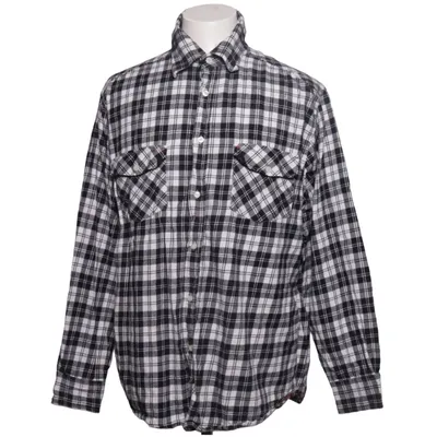 Flannel skjorte (Sort, Hvid) fra VanVaan Bomuld