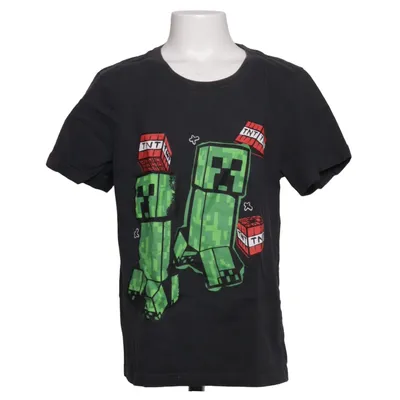 T-shirt (Grå, Flerfarvet) fra Minecraft Bomuld
