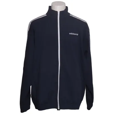 Træningsjakke (Blå, Hvid) fra Adidas Skateboarding Bomuld, Elastan, Genanvendt polyester