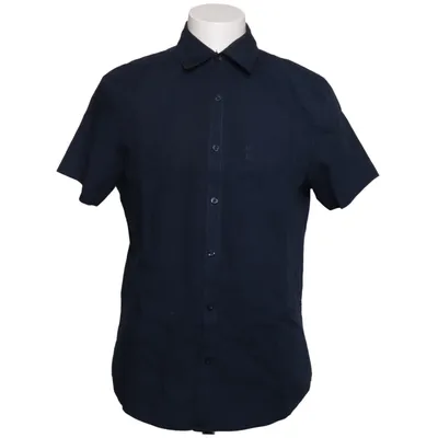 Short sleeve shirt (Blue) from Dressmann Cotton