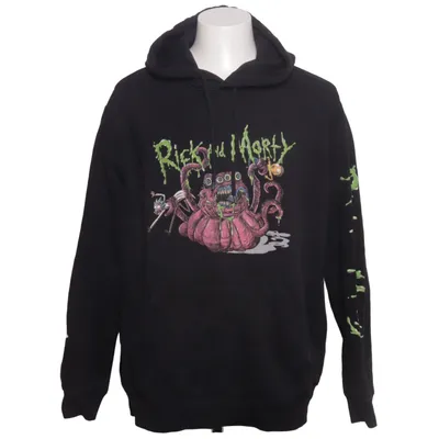 Hoodie (Black, Multicolored) from Divided by H&M Cotton, Polyester