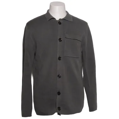 Cardigan (Groen) van Profuomo Katoen, Nylon, Zijde, Tencel