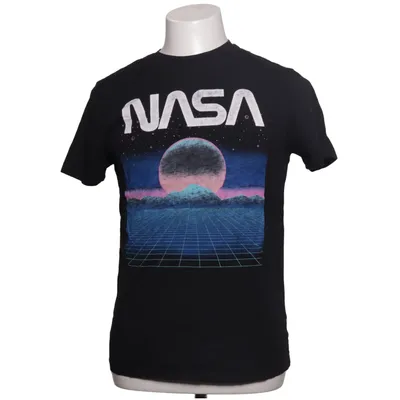 T-shirt (Black, Multicolored) from Nasa Cotton